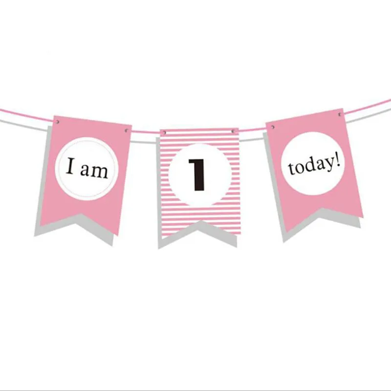 Баннерная бумага прекрасный Бандаж на день рождения один год для маленьких