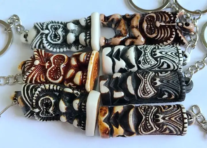 12 шт. Креативные аксессуары имитация тики Тотем рок брелок|keychains free shipping|rock