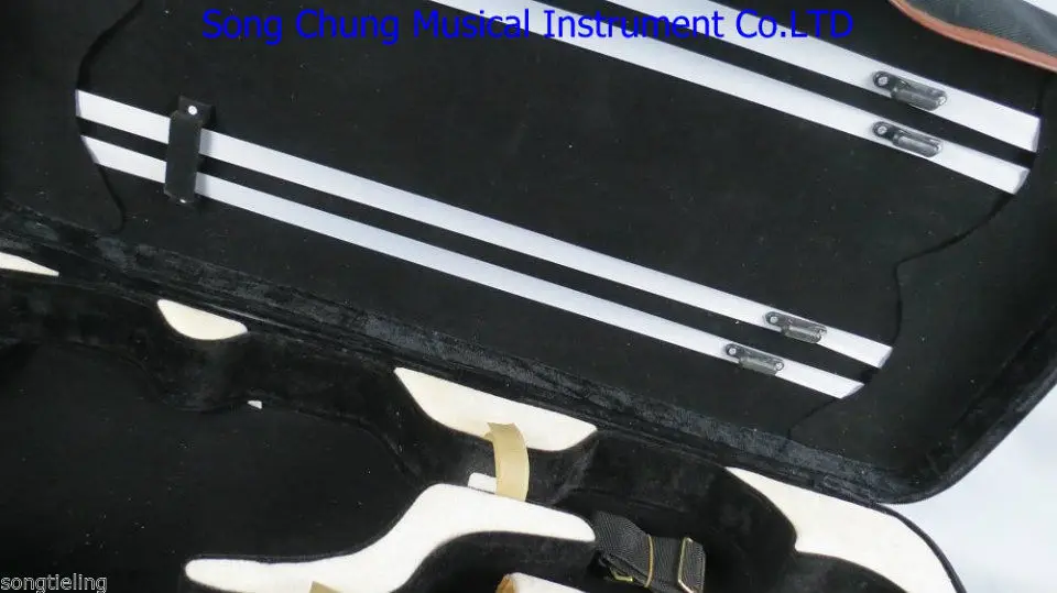 

1pcs High Grade black double Violin case