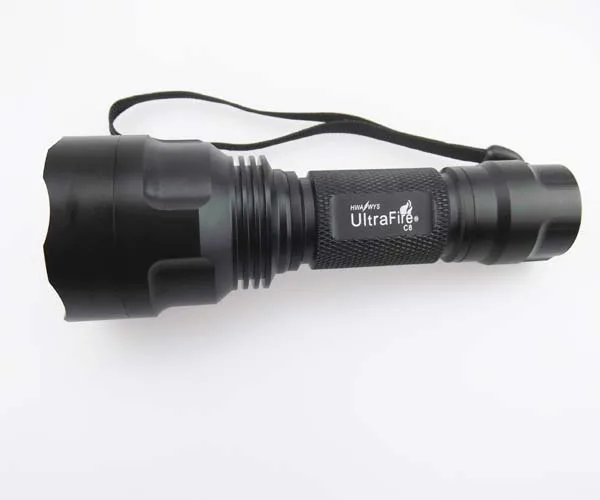 Перезаряжаемый светодиодный фонарик лампы C8 CREE XM-L2 U3 1800lm OP 5 Режим светодиодный фонарик для верховой езды, Пеший туризм, кемпинга, супер яркий свет