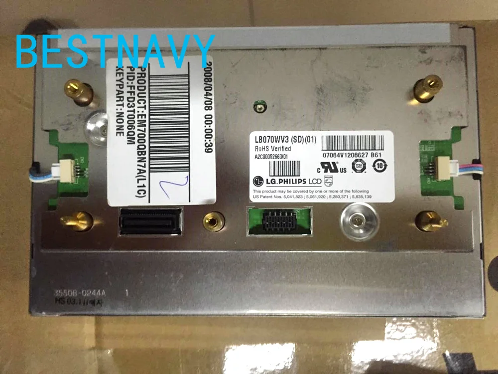 Оригинальный новый 7 дюймовый ЖК дисплей LB070WV3(SD)(01) фотоэкран для Mercedes Benz W204 E260