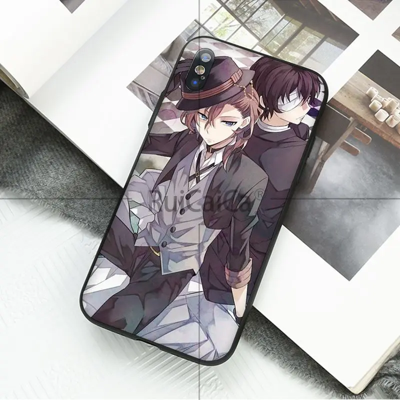 Ruicaica Bungou бродячие собаки DIY окрашенные красивые аксессуары для телефонов Чехол