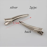 wholesale cheap 50pcsbag 4 5cm imitation rhodium plated brooch base with safety buckle diy corsage hair accessories