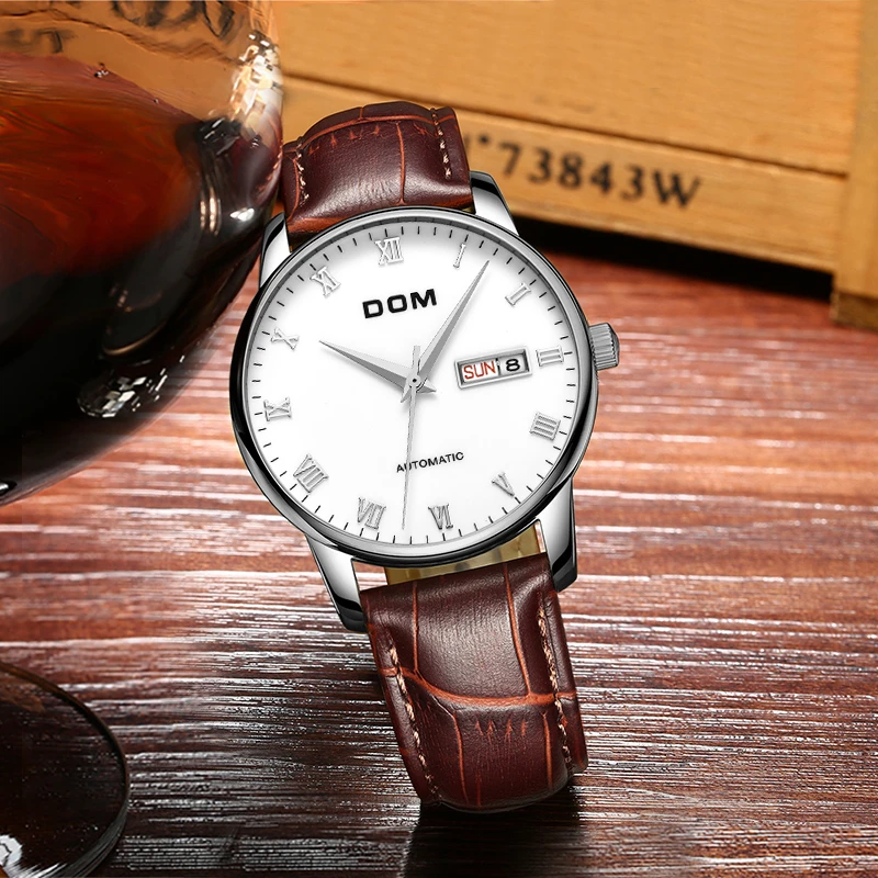 DOM минималистические механические часы люксовый бренд водонепроницаемые
