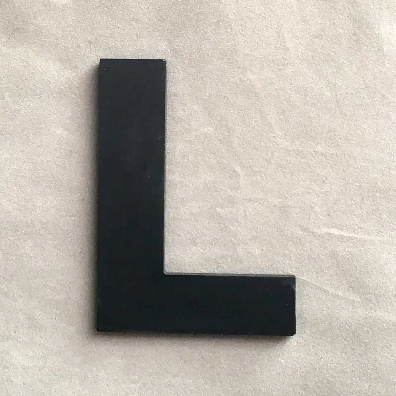 L 1 шт. 7,4*9 см черные пенопластовые буквы 3D трехмерные съемные английские буквы A-Z Сделай Сам Свадебная вечеринка домашний декор для комнаты 5Z - Цвет: L