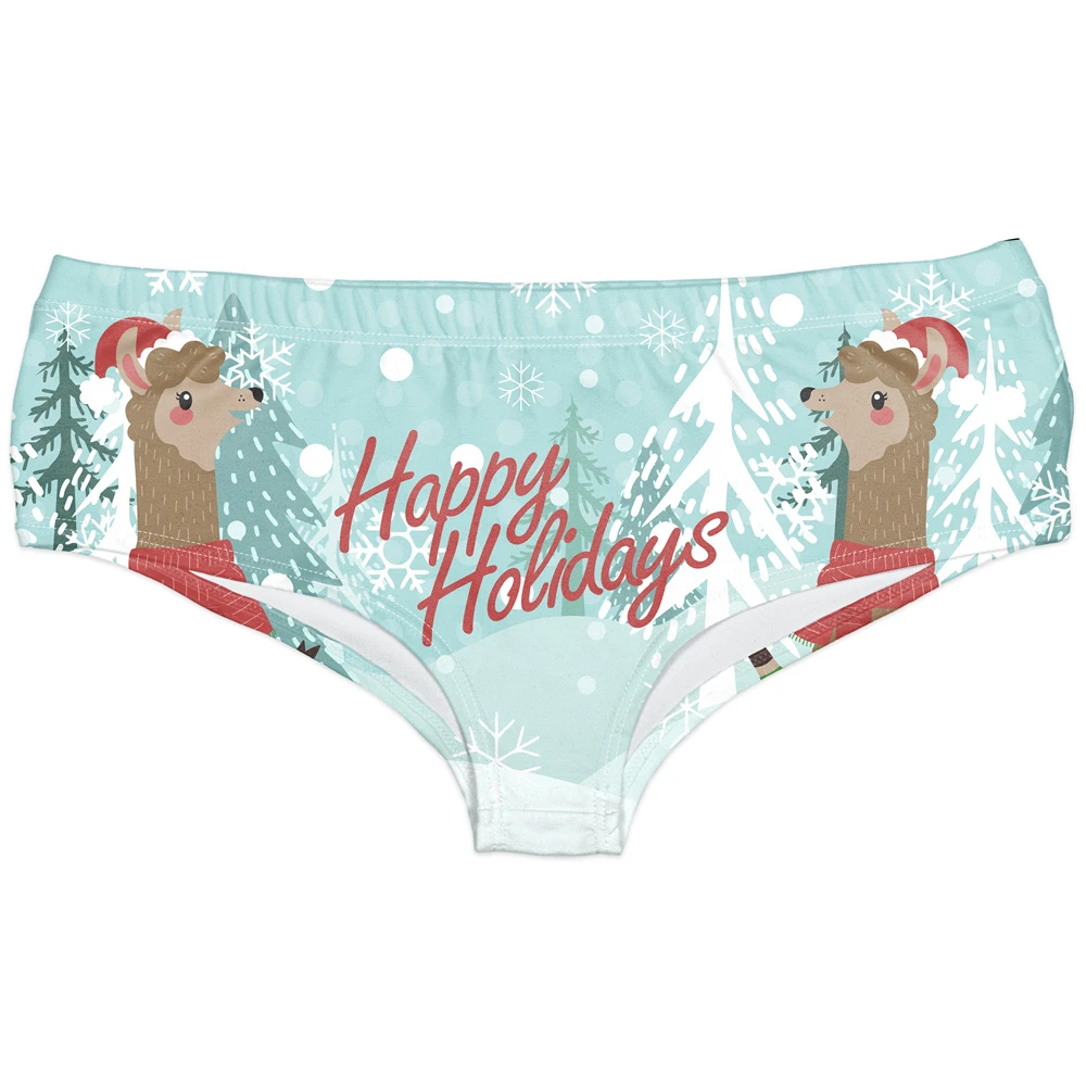 Модные женские трусики с объемным принтом в виде ледяного снега сексуальные