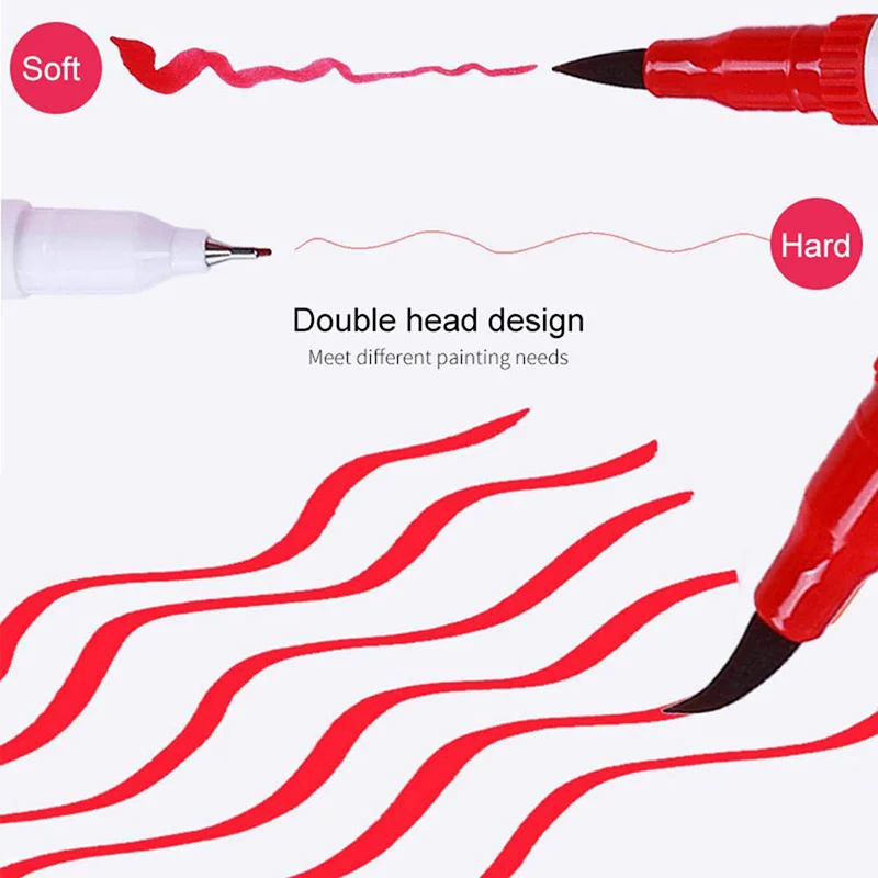 Двойные ручки щетки каллиграфическая ручка набор с ручной буквой руководство