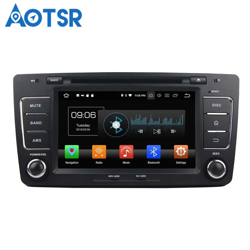 Автомобильный мультимедийный плеер Aotsr Android 8 0 7 1 дюймов GPS навигация без DVD плеера