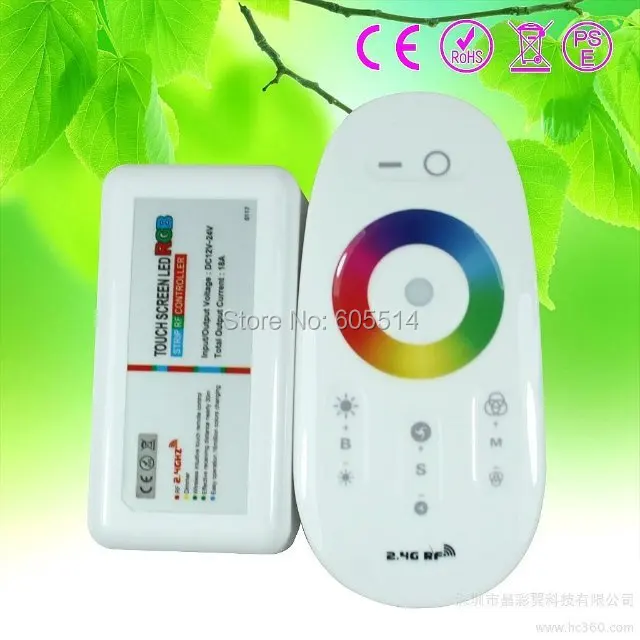 [Seven Neon] Бесплатная доставка 12В/24В 18А 216 Вт беспроводной 2 4G LED RGB Сенсорная панель