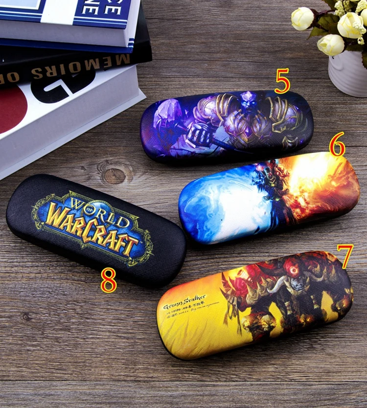 Чехол для очков с изображением игры Blizzard World of Warcraft для мужчин и женщин, кожаный футляр для очков с изображением героев мультфильмов для мальчиков и девочек, студенческий Чехол для очков