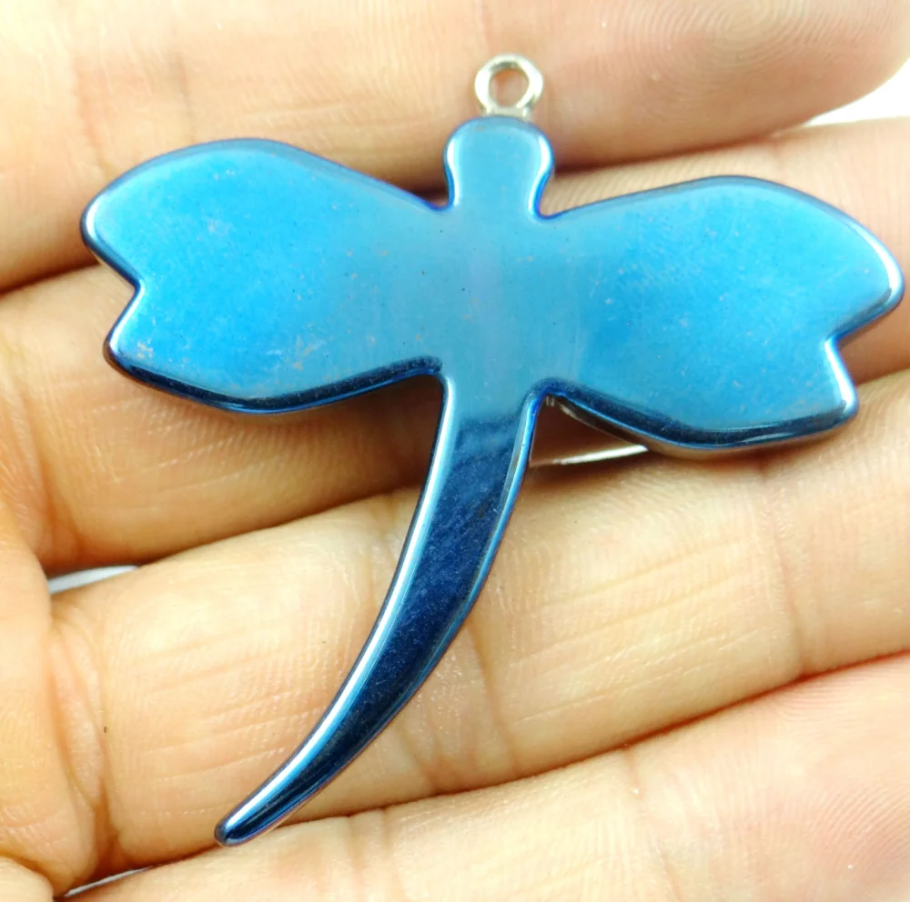 Натуральный кварцевый кристалл Титан Гематит ручной работы Стрекоза