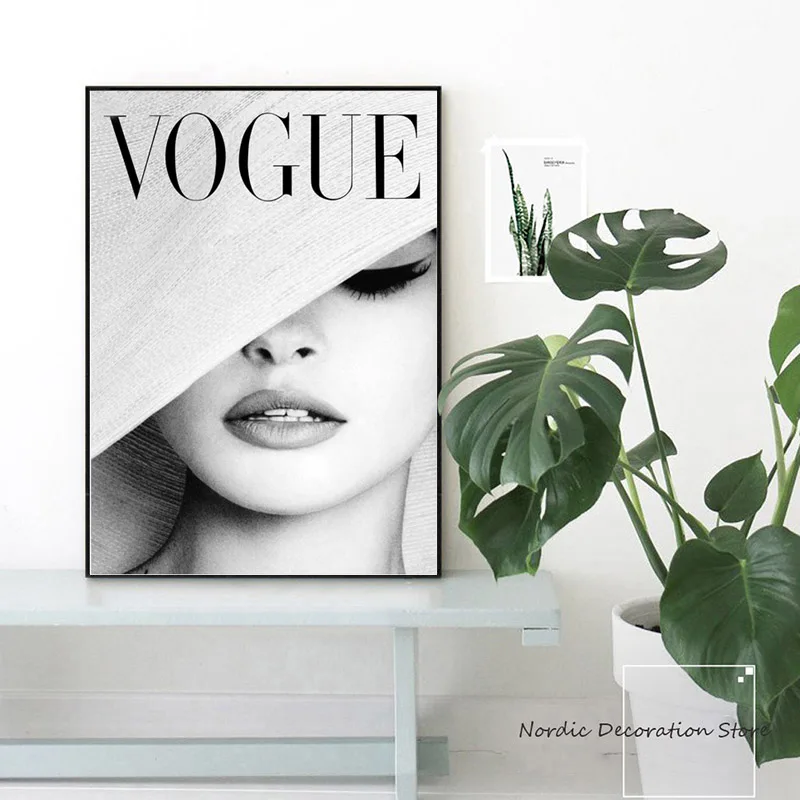 Цитаты черно-белые постеры Vogue beauty Art постер абстрактный холст Картина Настенная художественная Настенная картина для дамского декора комнаты