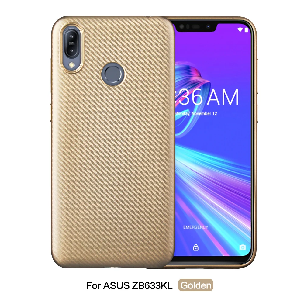3D углеродное волокно для ASUS ZB633KL Роскошный тонкий чехол Матовый ТПУ Мягкие Чехлы