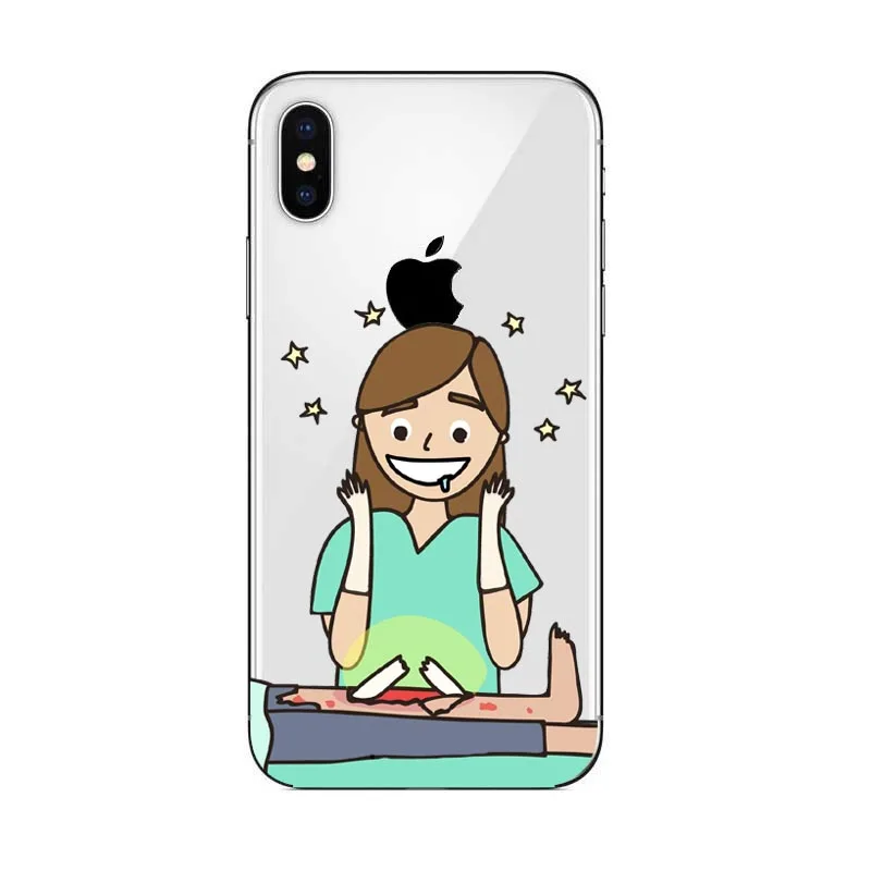 TPU Мягкий силиконовый чехол из ТПУ для iPhone 11 Pro MAX X10 XR XS MAX 7 8Plus 5S 6 6splus - Цвет: TPU