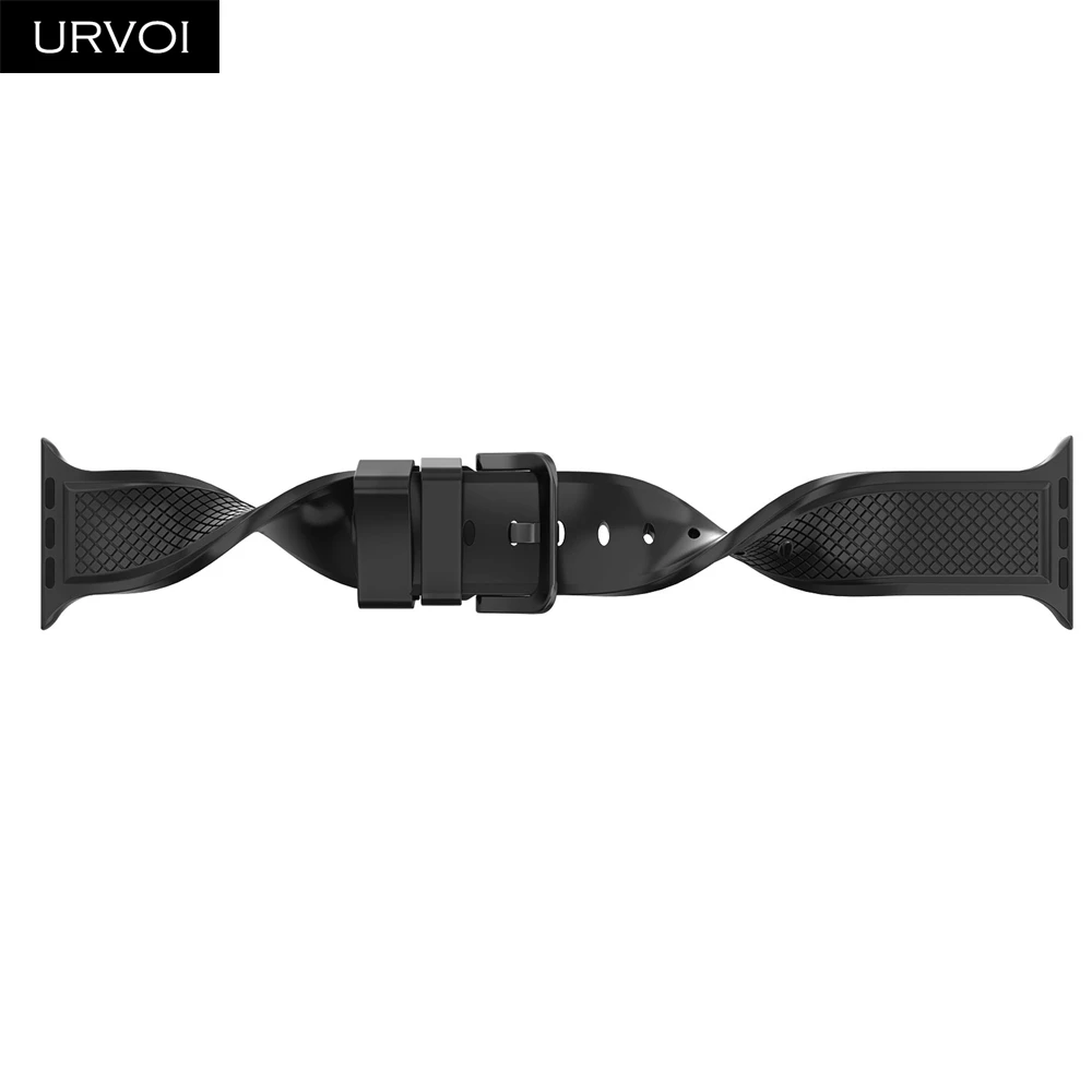 Ремешок URVOI для Apple Watch series 4 3 2 1 спортивный силиконовый ремешок iWatch цветной мягкий