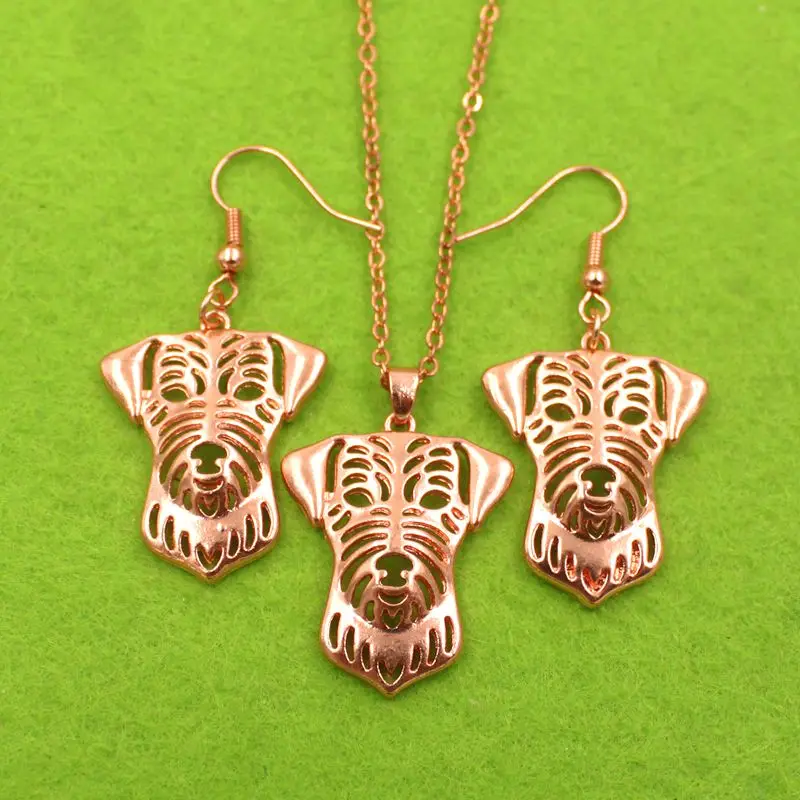 Mdogm Наборы украшений в форме животных для собак Джека Расселла терьера ожерелье