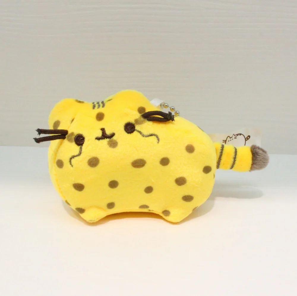 Leopard 8CM 14 видов стилей, единорог, Кит, леопард, тигр, панда, Лев, котики, Civet Cat, 8 см, мягкая подвеска для ключей, кукла, игрушка SYTJ - Цвет: Leopard 8CM