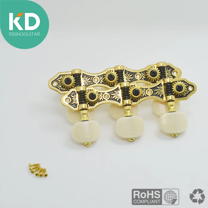 Колышки для классической гитары комплект из 2 предметов черного и золотого