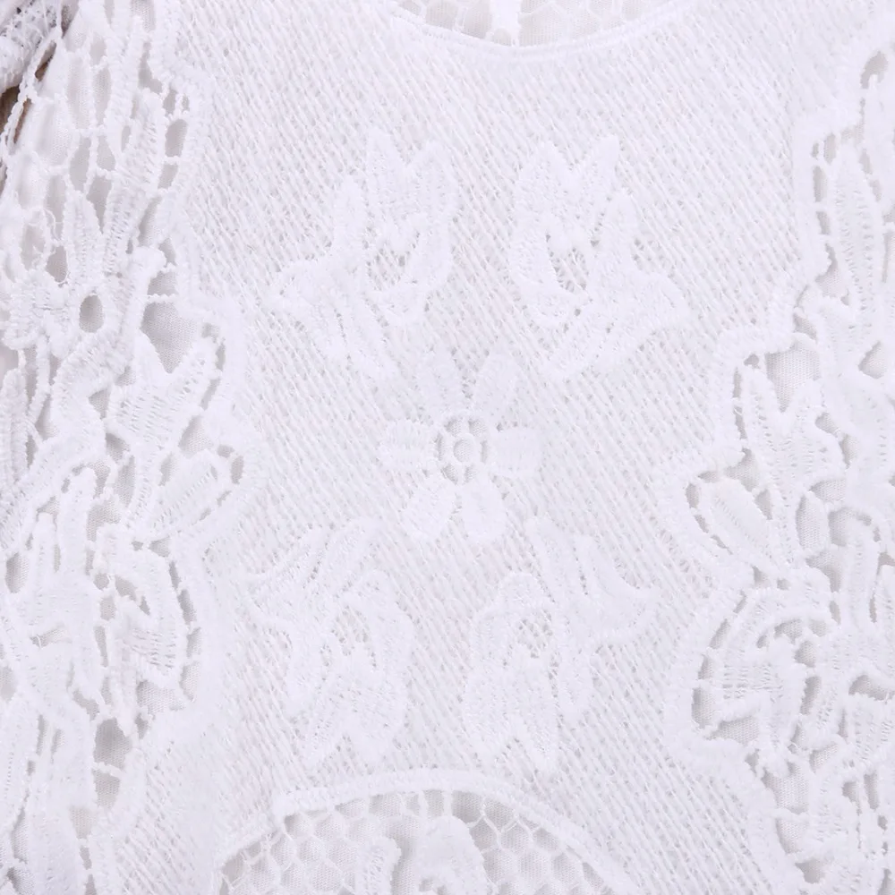 Princess Newborn Baby Girl White Lace Romper Short Sleeve Flower Jumpsuit One Pieces Cute Bebes Summer Sunsuit Clothes | Детская одежда