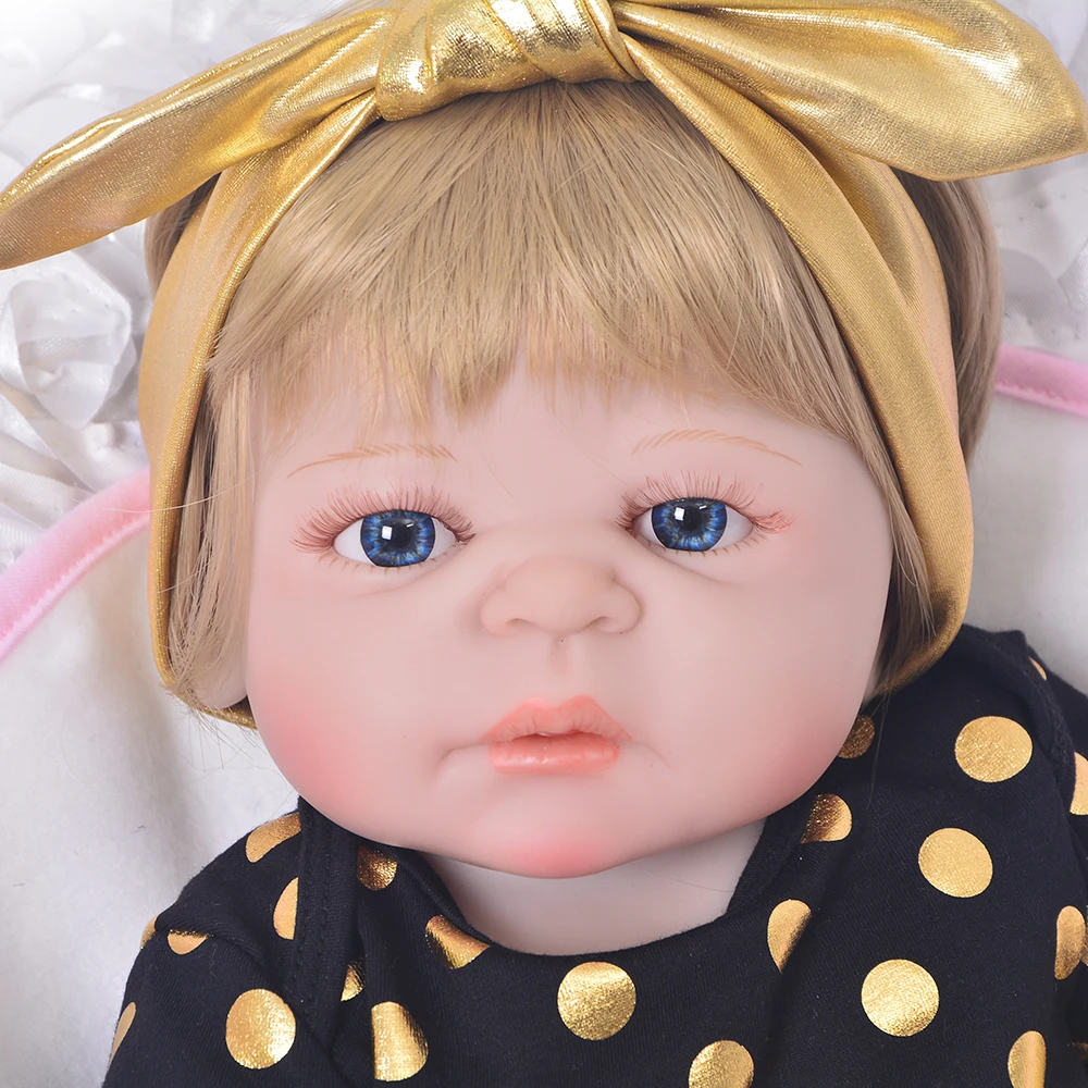KEIUMI Реалистичная кукла Reborn Baby 23 дюйма силиконовая для всего тела 57 см модная