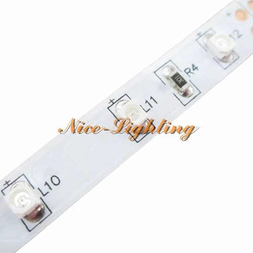 Лучшая цена 5 м/лот SMD 3528 гибкая светодиодная лента 12В 60LED/м белый теплый желтый