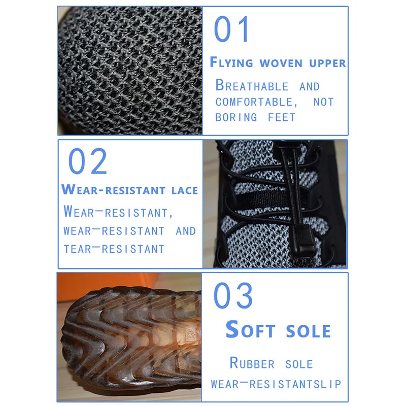 Мужская шикарная рабочая обувь дышащие устойчивые к проколу страхование труда