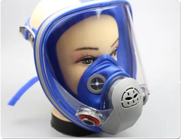 Силиконовая противогаз лицевой респиратор для распыления краски | Безопасность