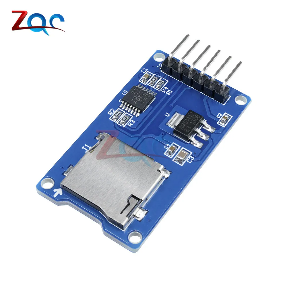 5 шт. Micro SD плата расширения памяти Mciro TF карта защитный модуль SPI для Arduino