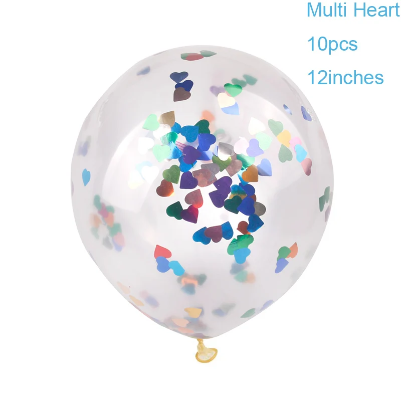 Multi Heart Foil FENGRISE Золотой воздушный шар "Конфетти" Свадебные шарики для день рождения воздушные шары вечерние шары декоративные шары для дня рождения Юбилей - Цвет: Multi Heart Foil