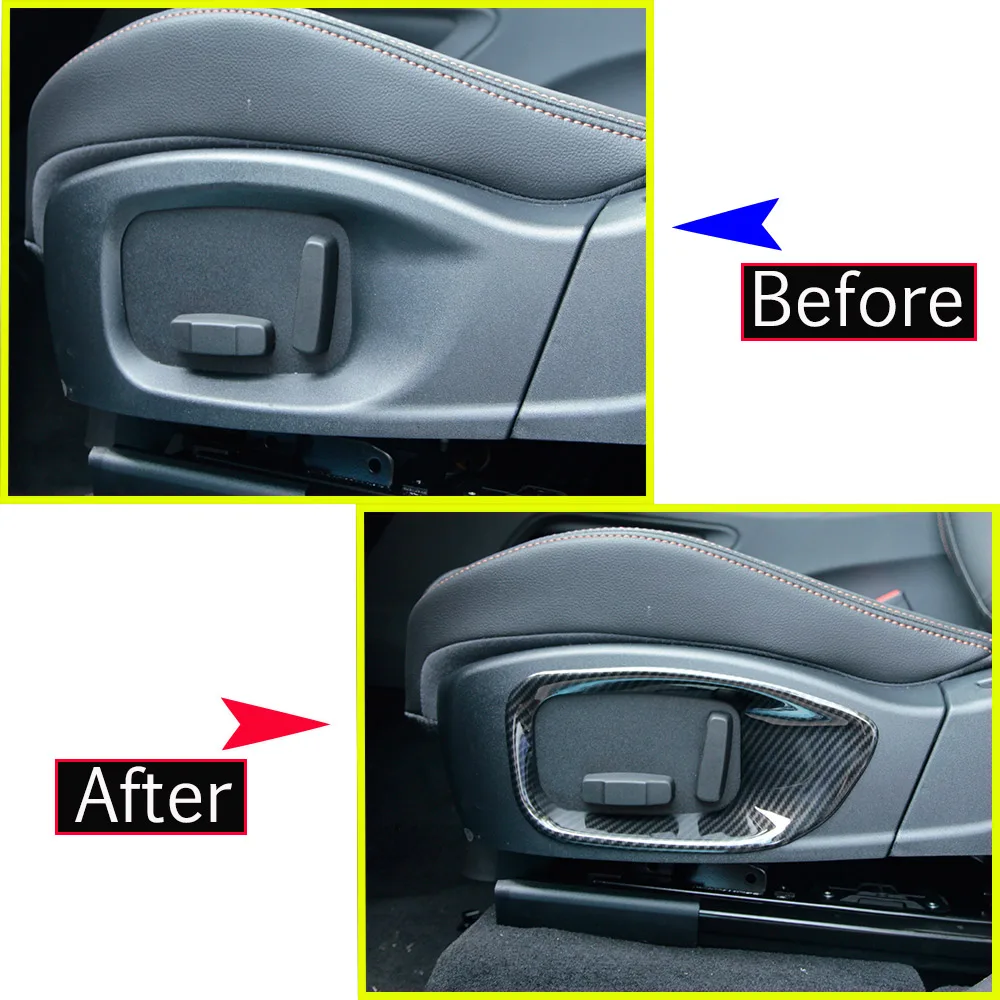 2 шт. углеродного волокна Стиль ABS Хромовая автомобильная пленка сиденье