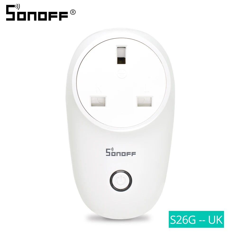 Умная розетка SONOFF S26 Wi Fi с английской вилкой переключатель домашней