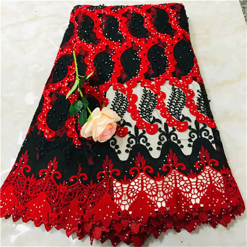 

2019 New Design African Lace Fabrics For Dress,African Swiss Voile Lace High Quality French Milk Silk Lace Fabric with Stones
