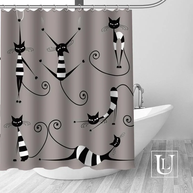 S Custom Bathroom Curtain Waterproof Bathroom Fabric Polyester Shower Curtain High Quality