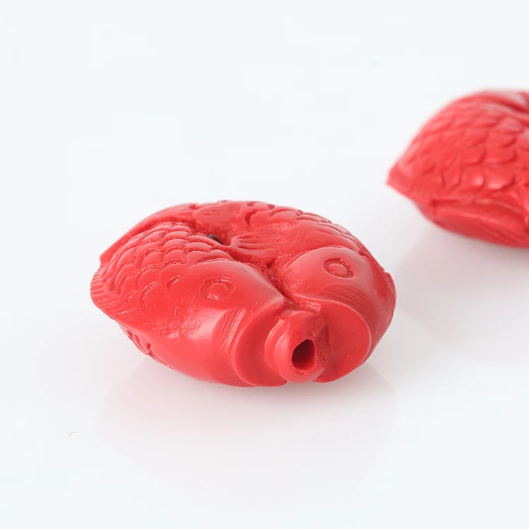 Бусины с двумя рыбками для молитвы буддийские материалы изготовления ювелирных