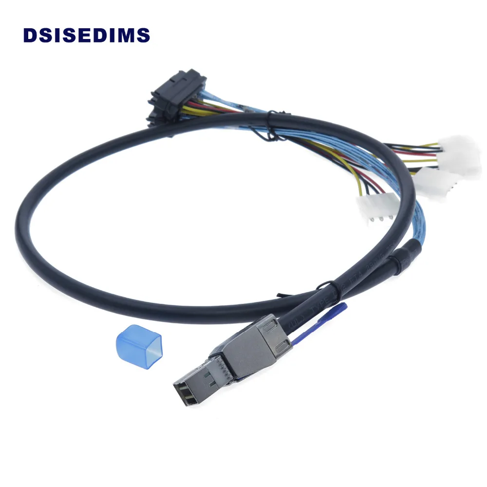Высококачественный внешний HD Mini SAS SFF 8644 to 4 x 8482 кабель с контактными разъемами