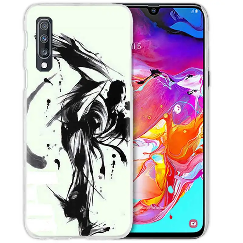07 Дзюдо тхэквондо чехол для samsung Galaxy A50 A70 A20e A40 A30 A20 A10 A8 A6 плюс A9 A7 чистой твёрдой ПВХ-Капа чехол для телефона чехол - Цвет: 07
