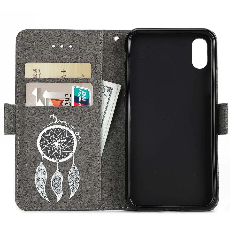 KISSCASE Ловец снов кожаный чехол для iPhone X XS XR 8 7 6 6 S Plus Чехлы для iPhone X XS Max 5 5S SE 6 6 S 7 8 Plus Funda