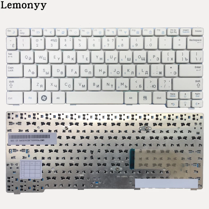 Новая русская клавиатура для samsung N150 NB20 NB30 N143 N148 NPN148 NPN150 N158 RU Клавиатура для ноутбука белый/черный
