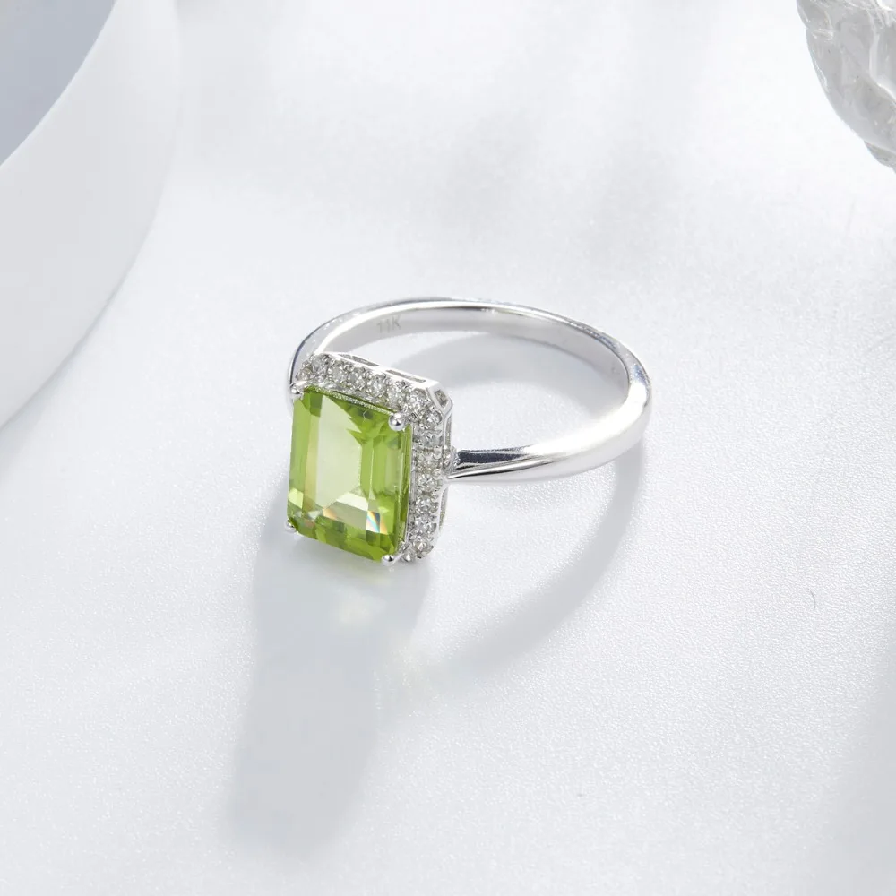 Ювелирные изделия LP из настоящего белого золота 14 к кольца для женщин подарок