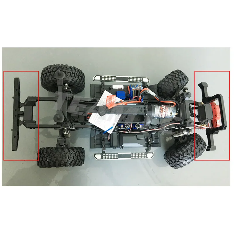 RC автомобиль передний задний бампер Bull БАР для Trx4 TRX-4 Land Rover пульт дистанционного управления металлическая гусеничная цепь обновленная часть для радиоуправляемой модели автомобиля