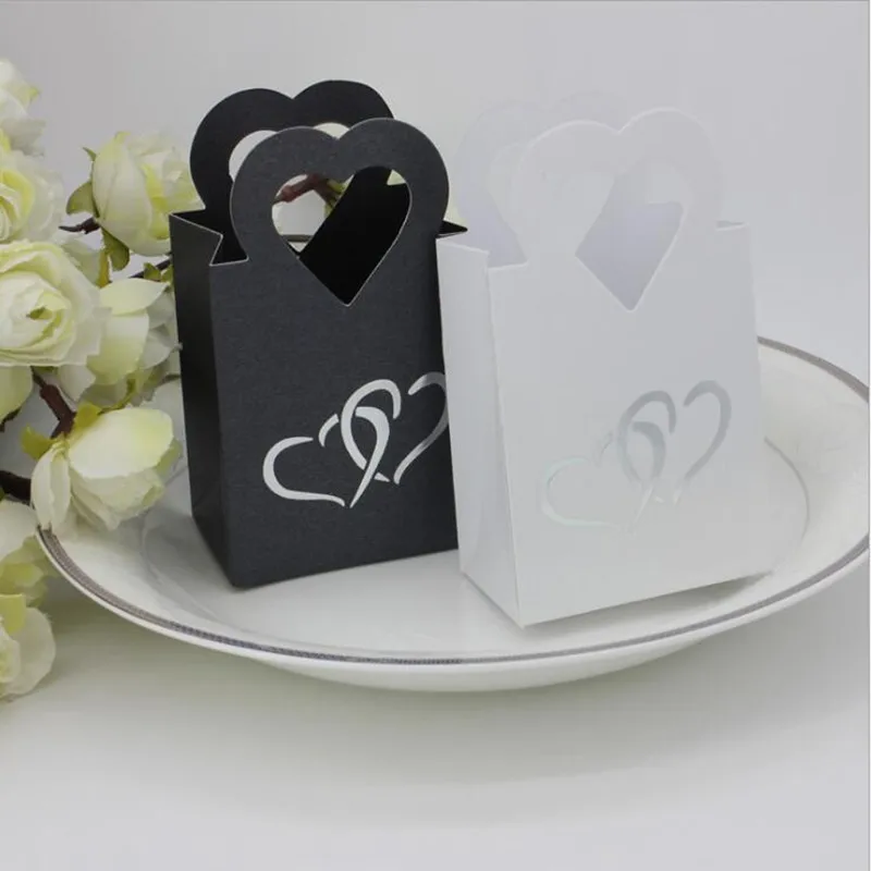 Стильные бумажные свадебные коробки для конфет креативные подарочные пакеты