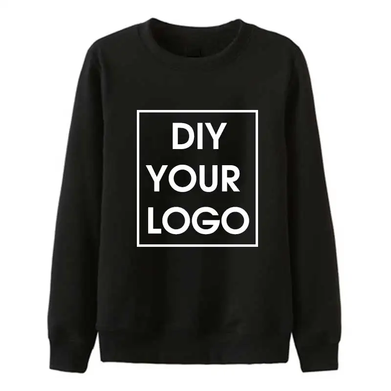 

Оптовый Заказ Толстовка DIY ваш логотип печати кофты мягкий хлопок мужская Street wear дропшиппинг пуловеры толстовки