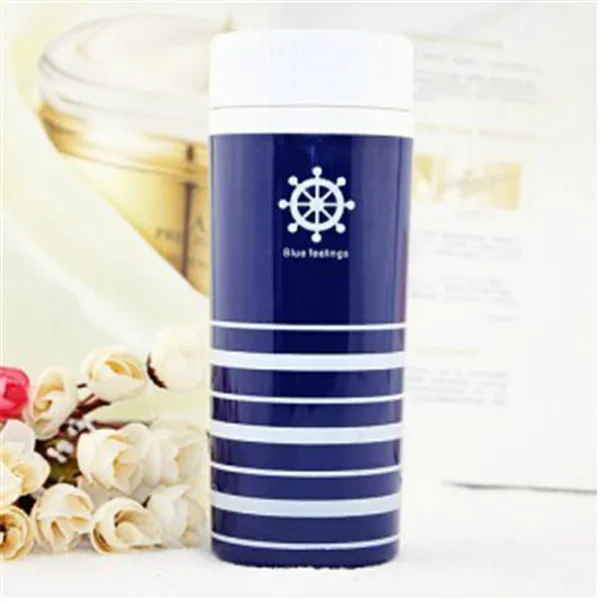 Стакана воды Колледж вмф стиль пищевой PP синий рулевое whee Спорт кружка 17*7*7 см