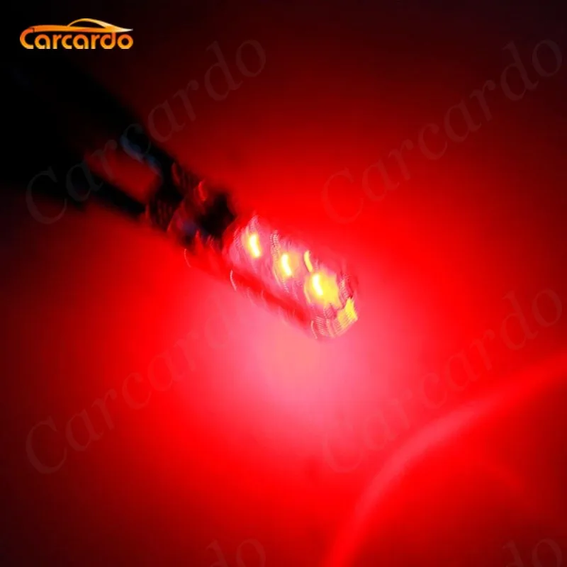 2 шт. 5050 SMD RGB T10 194 168 W5W машина для чтения цоколь лампы освещения мульти Цвет