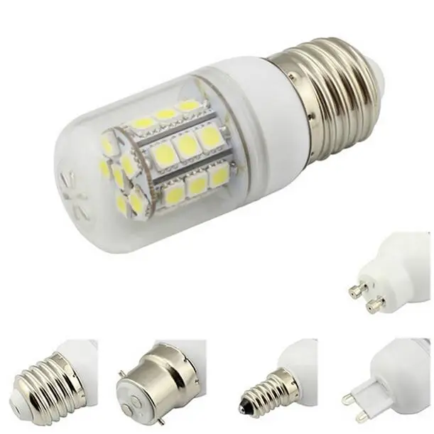 SMD 5730 светодиодная лампа E27 E14 GU10 светильник 220 в 7 вт 12 15 18 20 25 мощная свеча для