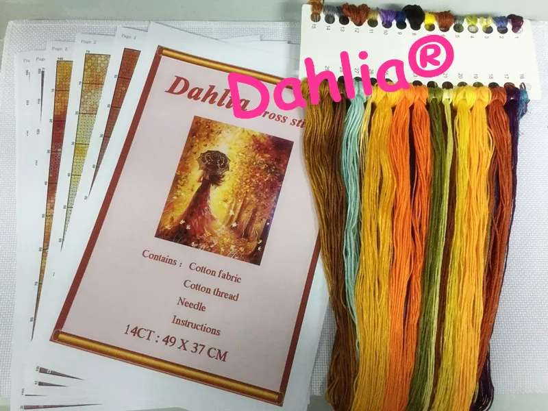 Пейзаж карта масляная живопись искусство Вышивка своими руками Aida Набор для