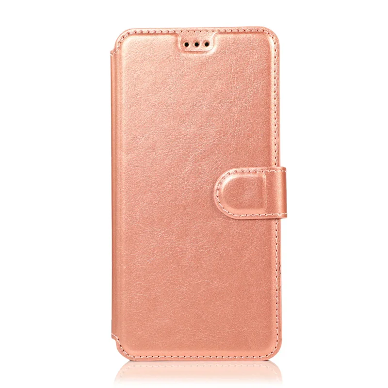 Розовый Роскошный кожаный чехол-книжка с бумажником для iPhone 6, 6s, 7, 8 Plus, X, Xs, Xr, Xs, Max, чехол s, для iPhone 5, 5S, магнитный чехол, Funda etui - Цвет: Розовый