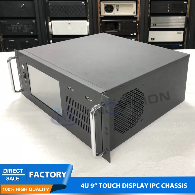 Компактный 9 &quotTFT сенсорный дисплей 4U все в одном корпус компьютера/4U Серверный