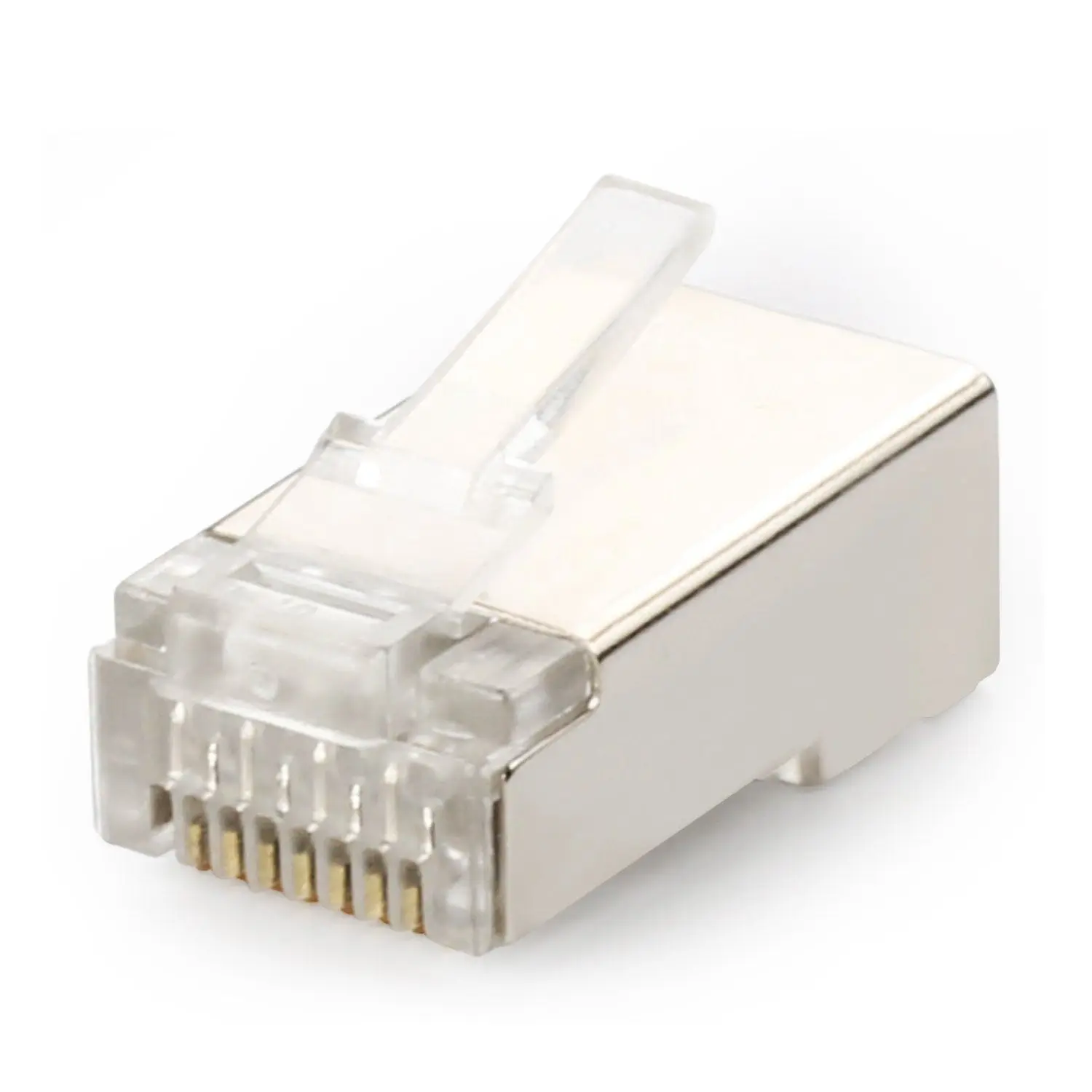 Экранированный RJ45 разъем CAT5E CAT6 обжимной Ethernet STP 8P8C модульные Кристальные головки