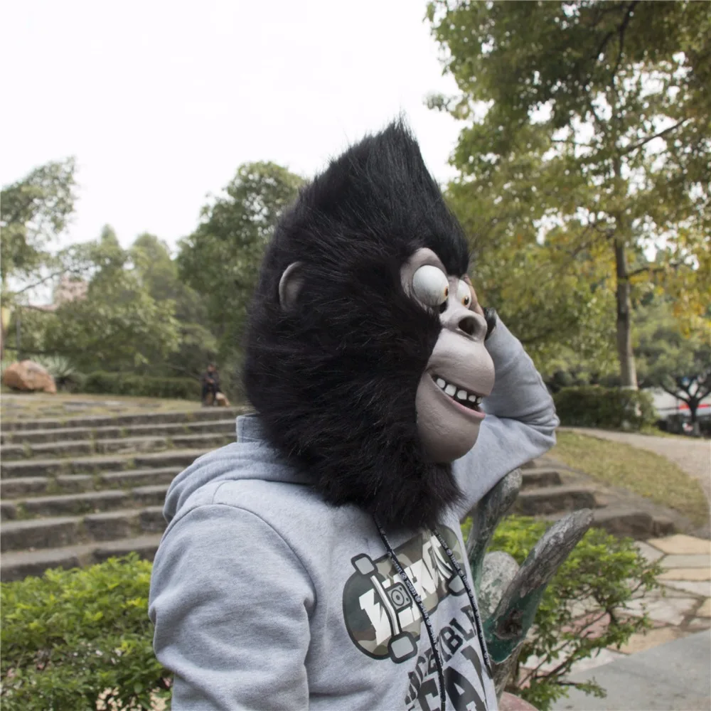 2016 фильм петь Косплэй Горилла Джонни латексная маска гориллы маски животных